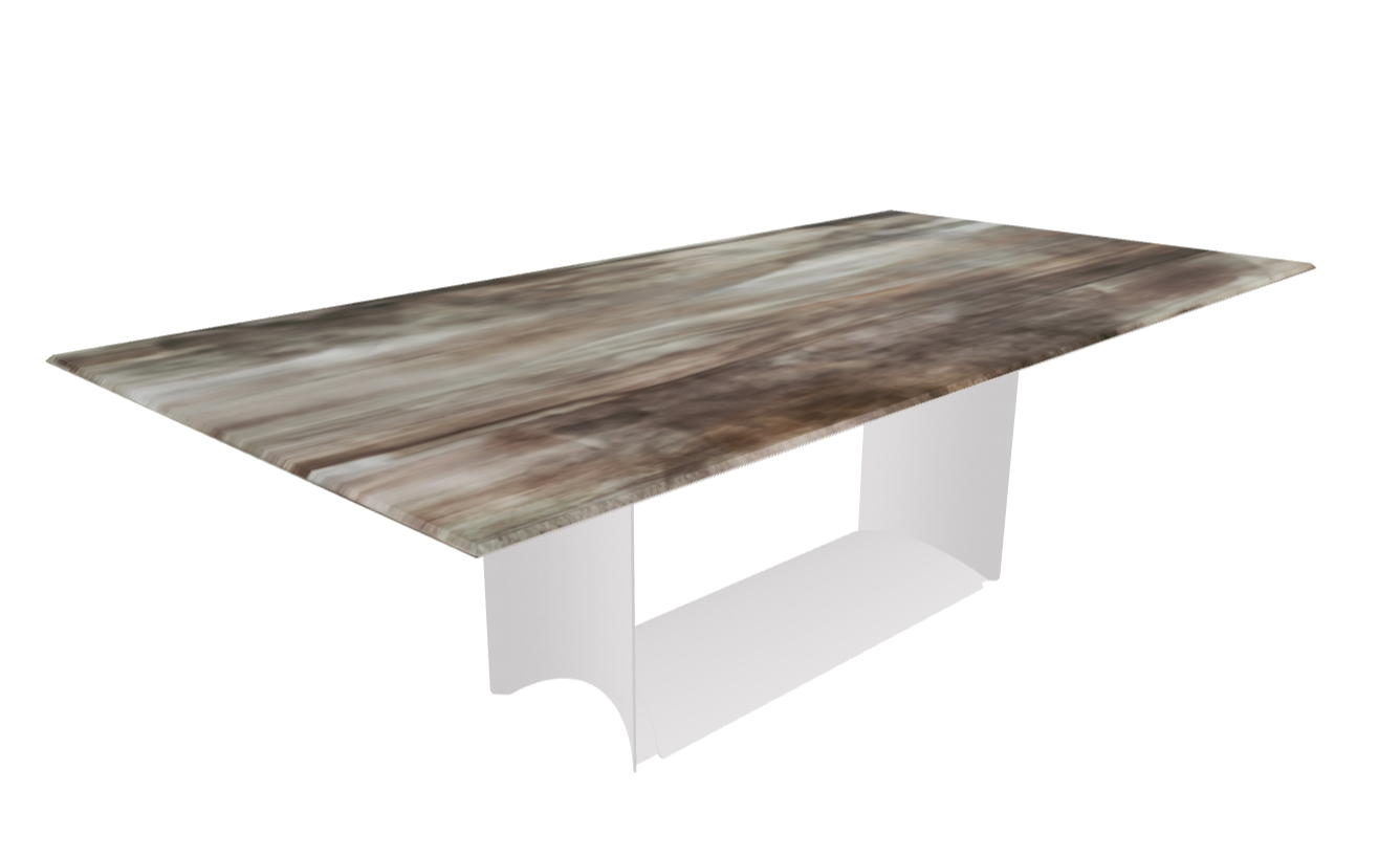 Cattelan Italia Dragon Crystalart Rectangular & Barrel-Shaped Dining Table