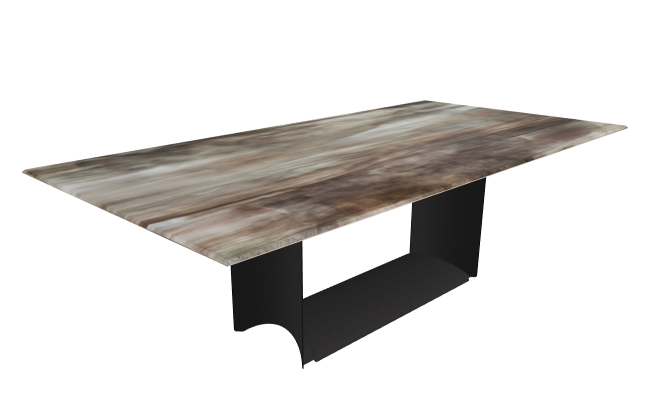 Cattelan Italia Dragon Crystalart Rectangular & Barrel-Shaped Dining Table