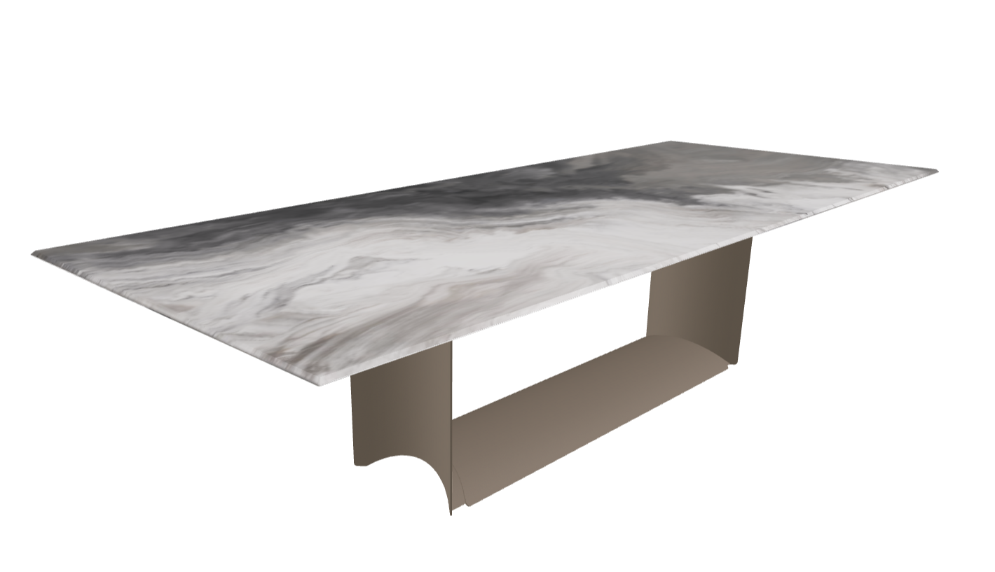 Cattelan Italia Dragon Crystalart Rectangular & Barrel-Shaped Dining Table