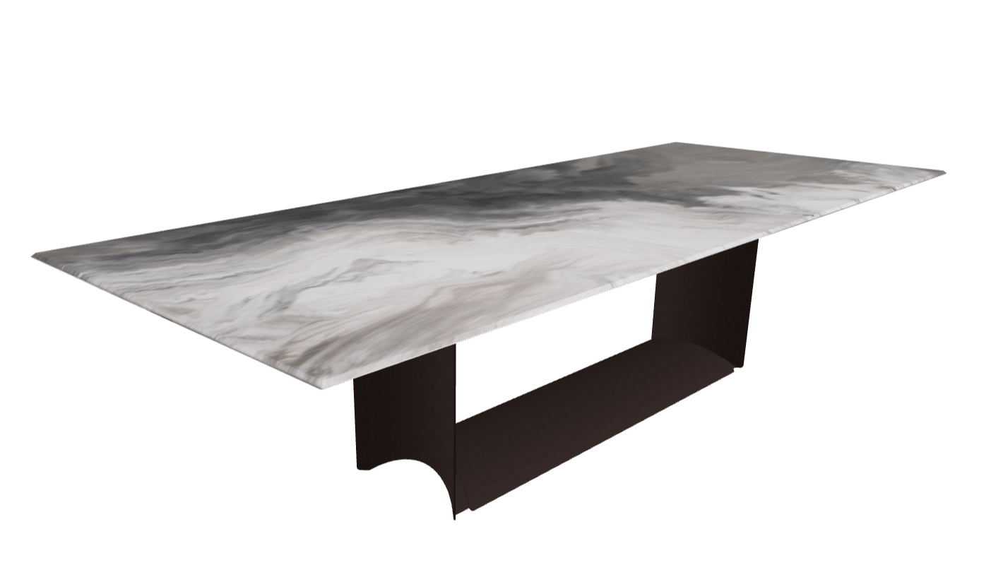 Cattelan Italia Dragon Crystalart Rectangular & Barrel-Shaped Dining Table