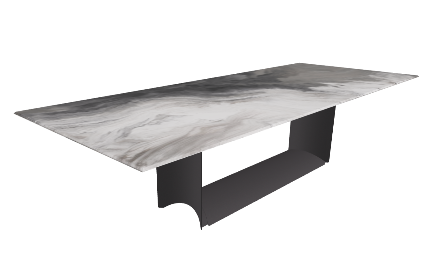 Cattelan Italia Dragon Crystalart Rectangular & Barrel-Shaped Dining Table