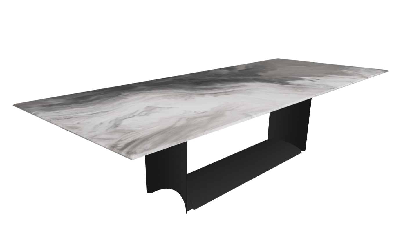 Cattelan Italia Dragon Crystalart Rectangular & Barrel-Shaped Dining Table