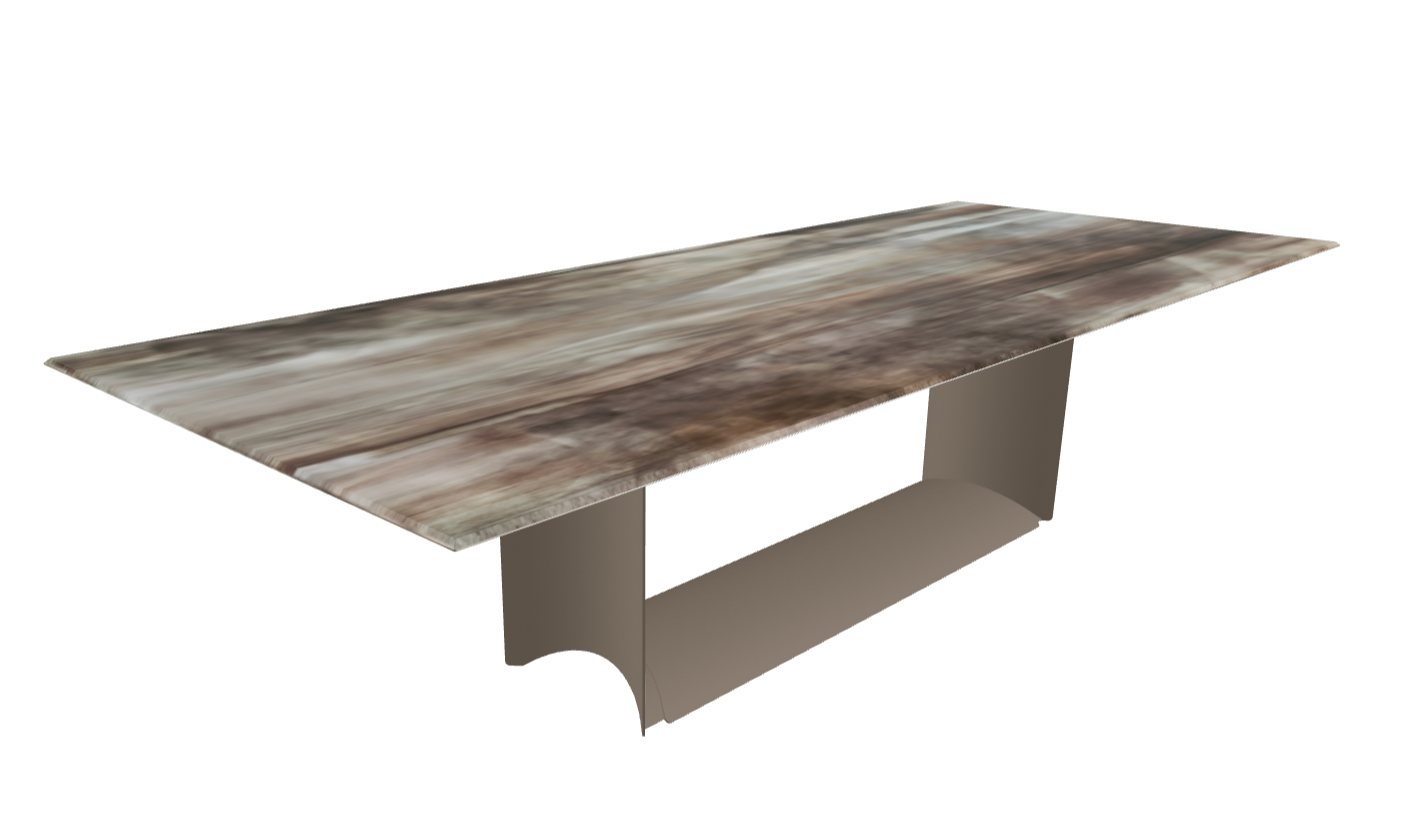 Cattelan Italia Dragon Crystalart Rectangular & Barrel-Shaped Dining Table
