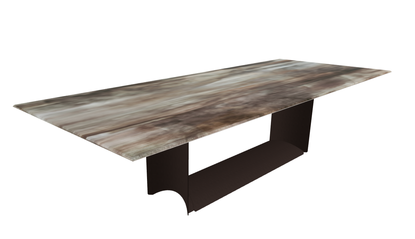 Cattelan Italia Dragon Crystalart Rectangular & Barrel-Shaped Dining Table