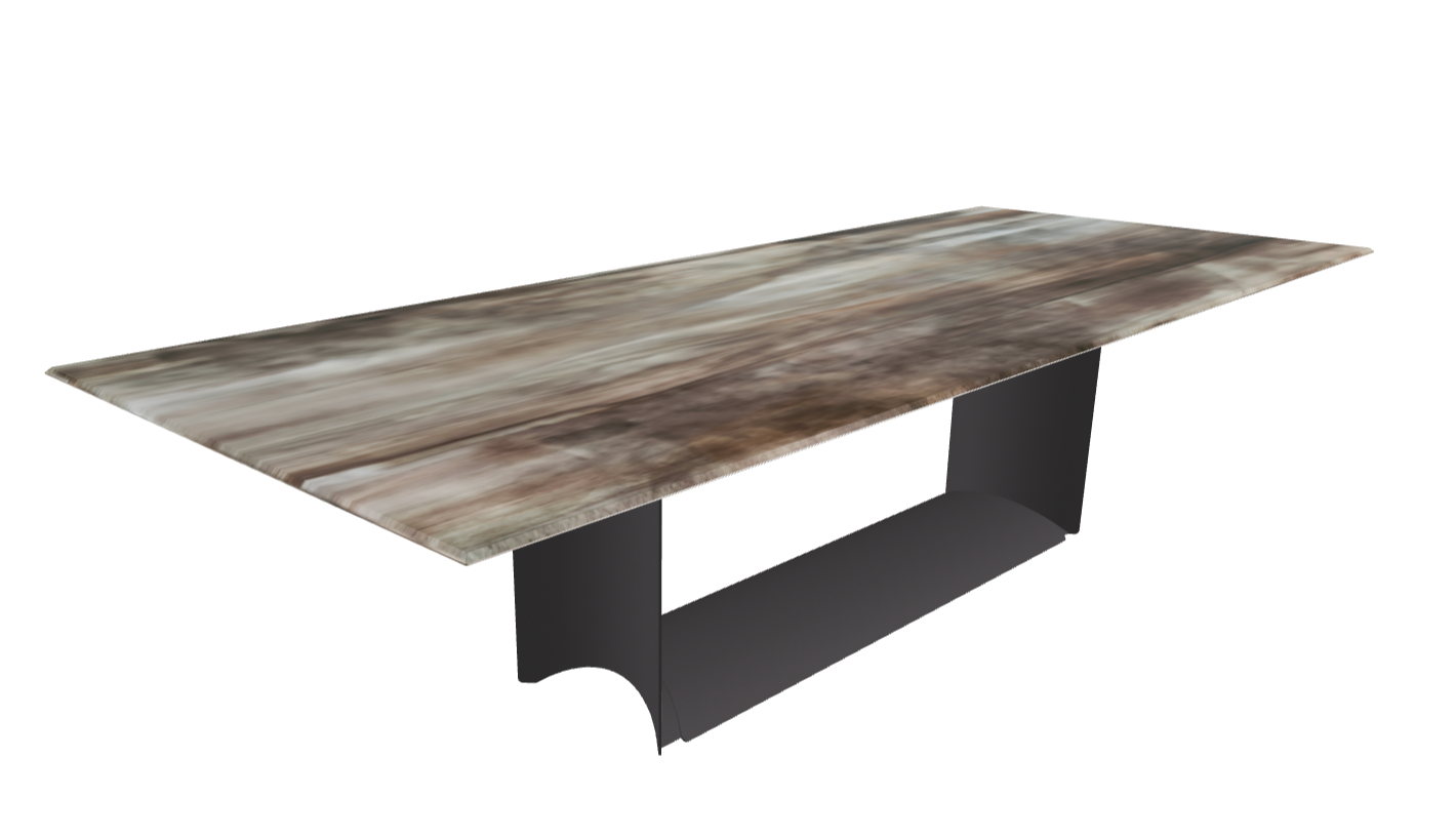 Cattelan Italia Dragon Crystalart Rectangular & Barrel-Shaped Dining Table