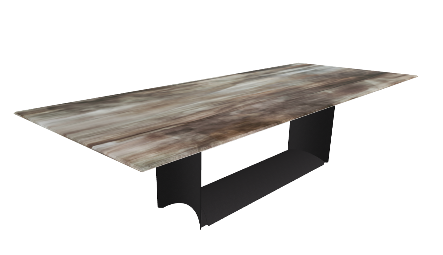 Cattelan Italia Dragon Crystalart Rectangular & Barrel-Shaped Dining Table
