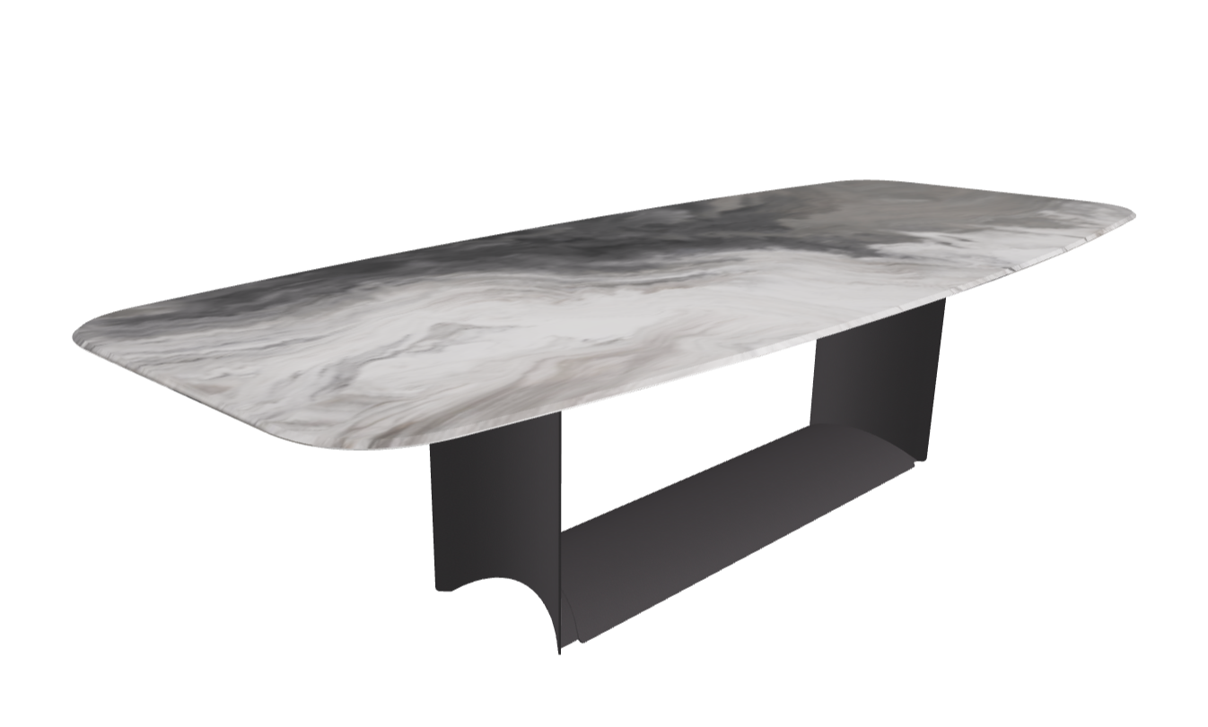 Cattelan Italia Dragon Crystalart Rectangular & Barrel-Shaped Dining Table