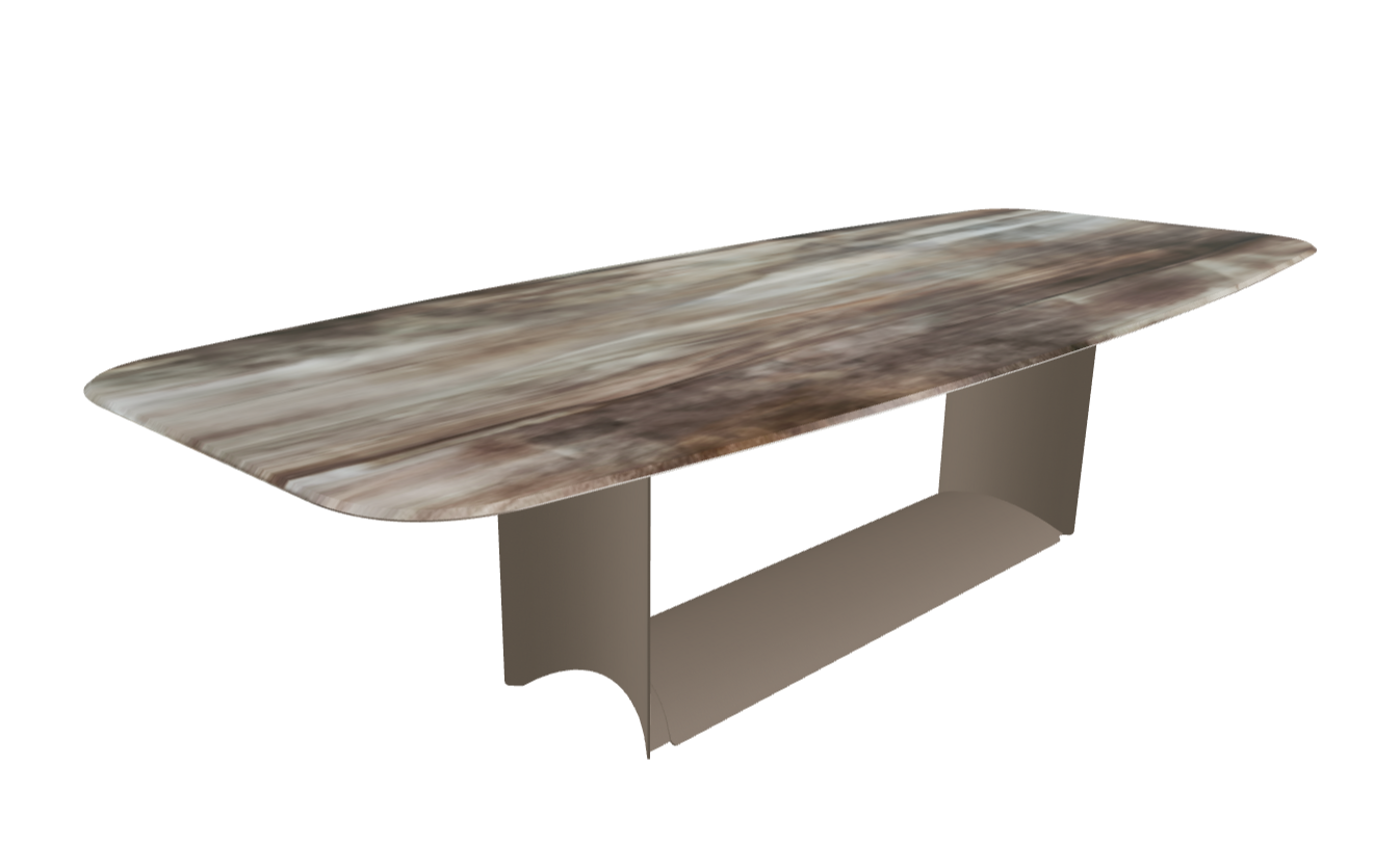 Cattelan Italia Dragon Crystalart Rectangular & Barrel-Shaped Dining Table