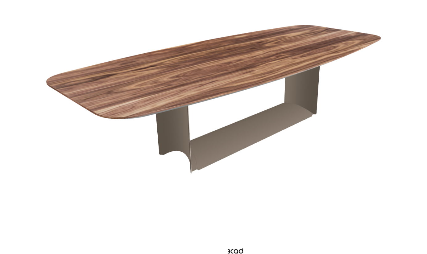 Cattelan Italia Dragon Wood Barrel-Shaped Dining Table