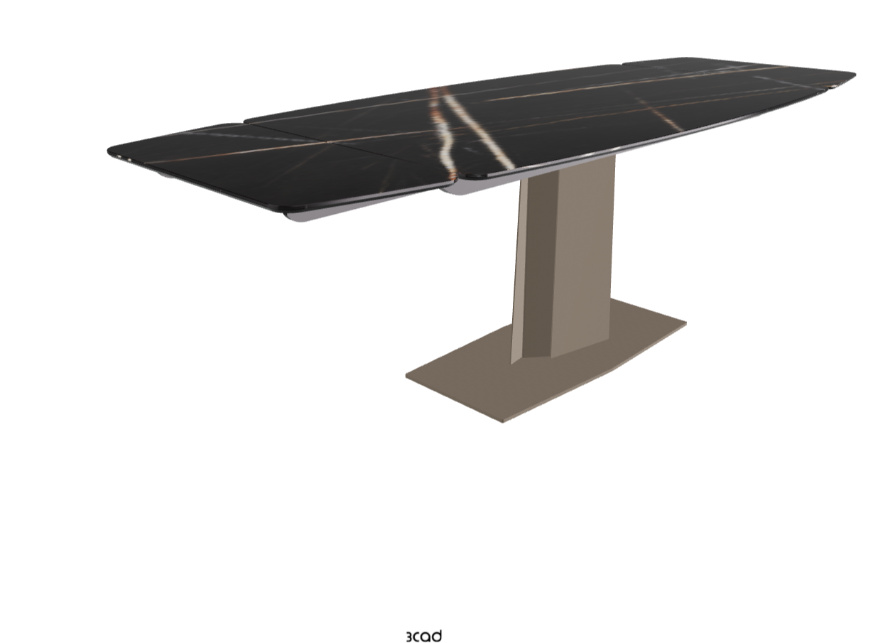 160-237×92×75h_Glossy Sahara Noir_Titanium Embossed_Extended