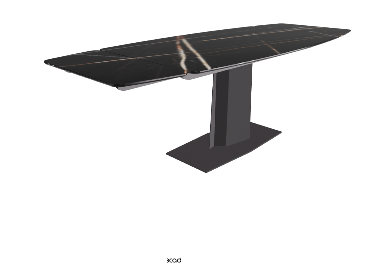 160-237×92×75h_Glossy Sahara Noir_Graphite Embossed_Extended