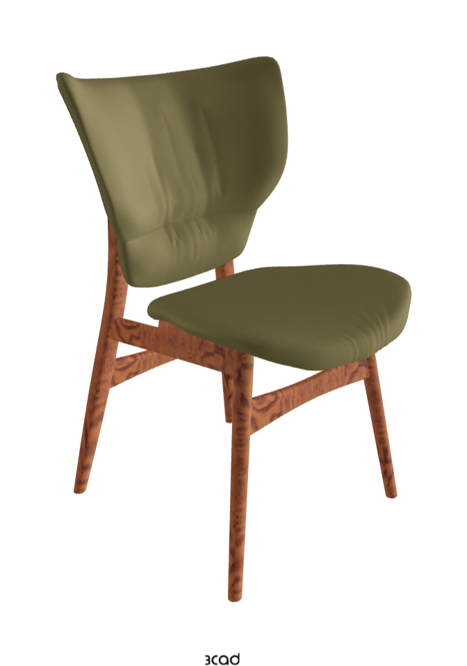 Dumbo Dining Chair_Canaletto Walnut Stained Ashwood_Glove Soft Leather_Oliva