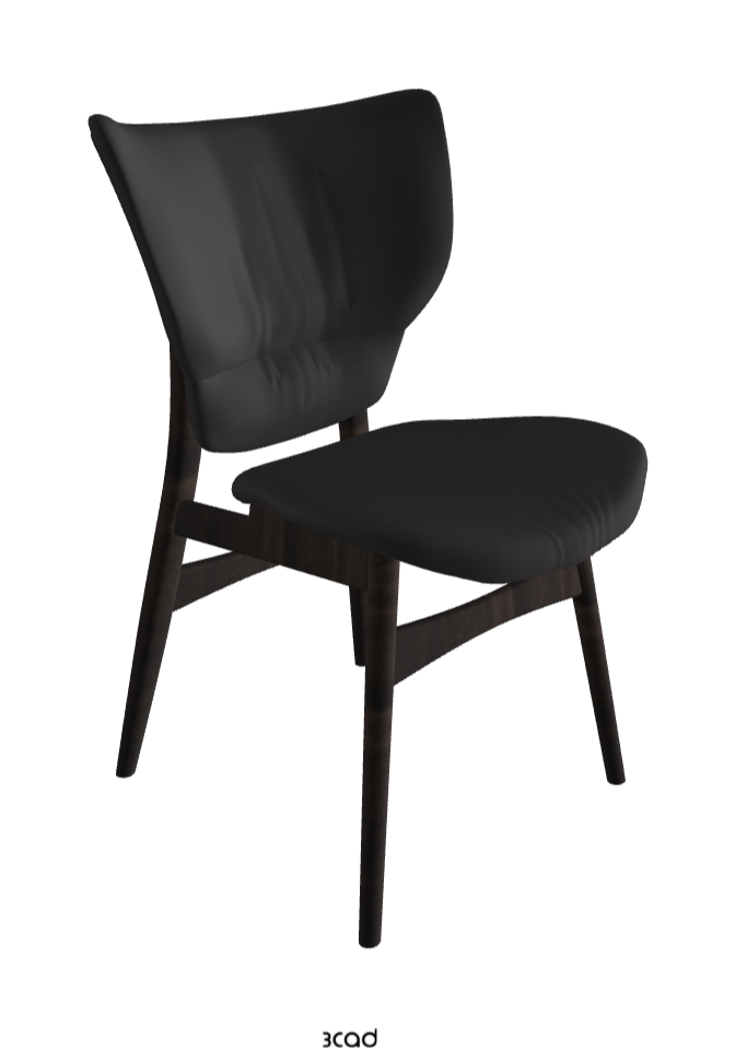 Dumbo Dining Chair_Burned Oak Stained Ashwood_Glove Soft Leather_Hornet