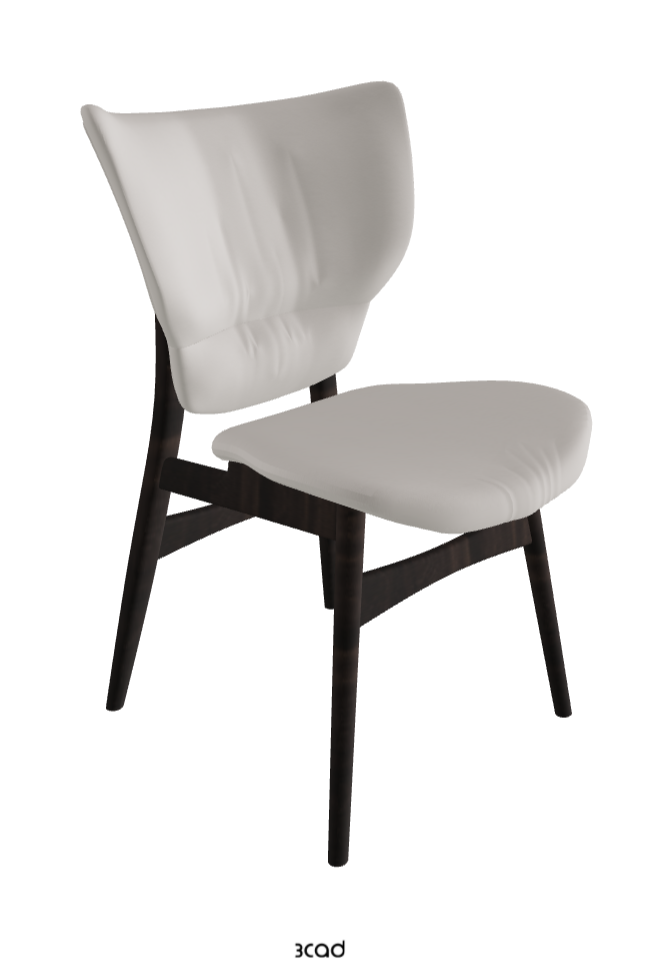 Dumbo Dining Chair_Burned Oak Stained Ashwood_Soft Leather_Dakota