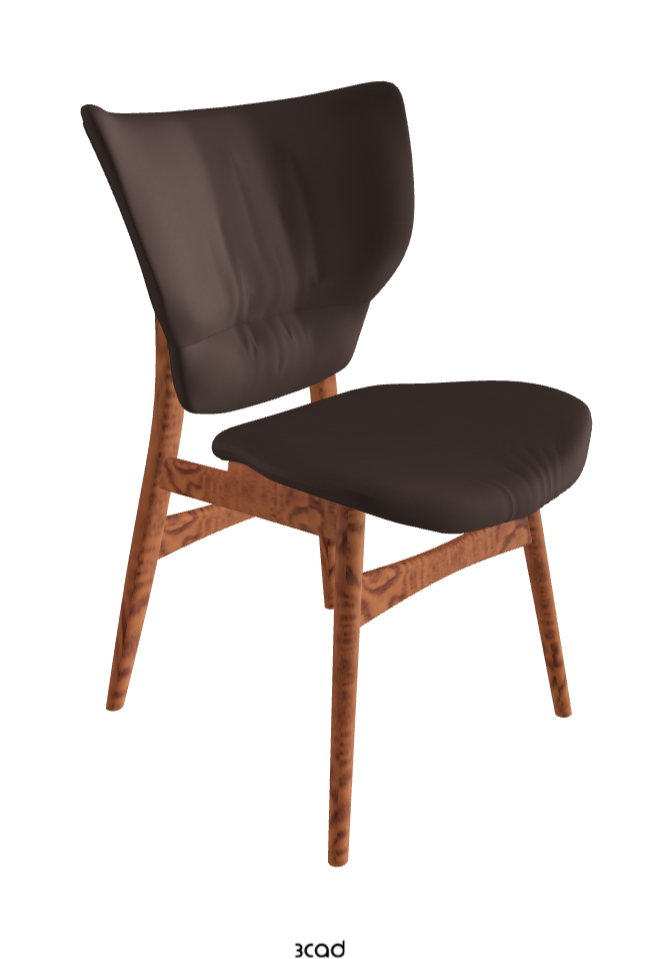 Dumbo Dining Chair_Canaletto Walnut Stained Ashwood_Soft Leather_Marrone