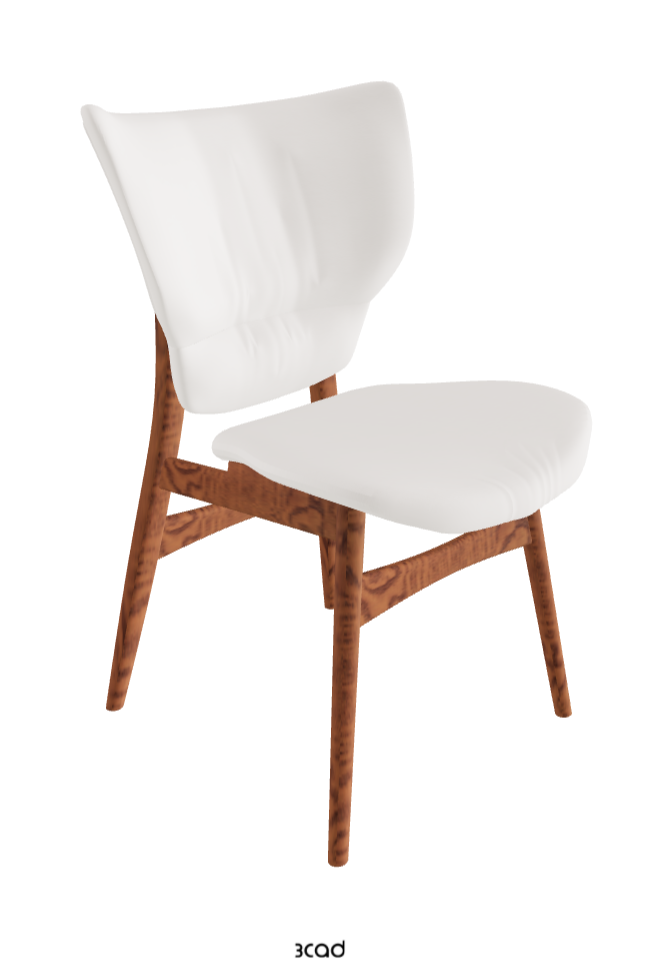 Dumbo Dining Chair_Canaletto Walnut Stained Ashwood_Soft Leather_Oyster