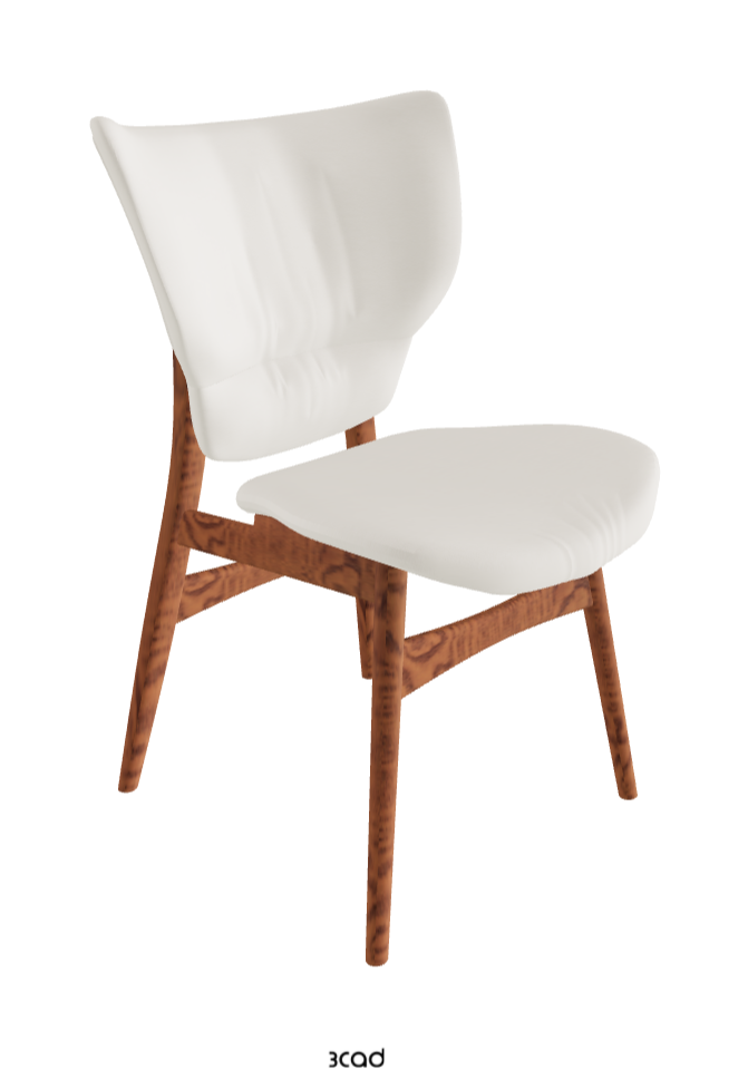Dumbo Dining Chair_Canaletto Walnut Stained Ashwood_Soft Leather_Lino