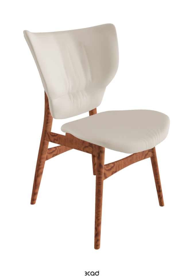 Dumbo Dining Chair_Canaletto Walnut Stained Ashwood_Soft Leather_Cashmere