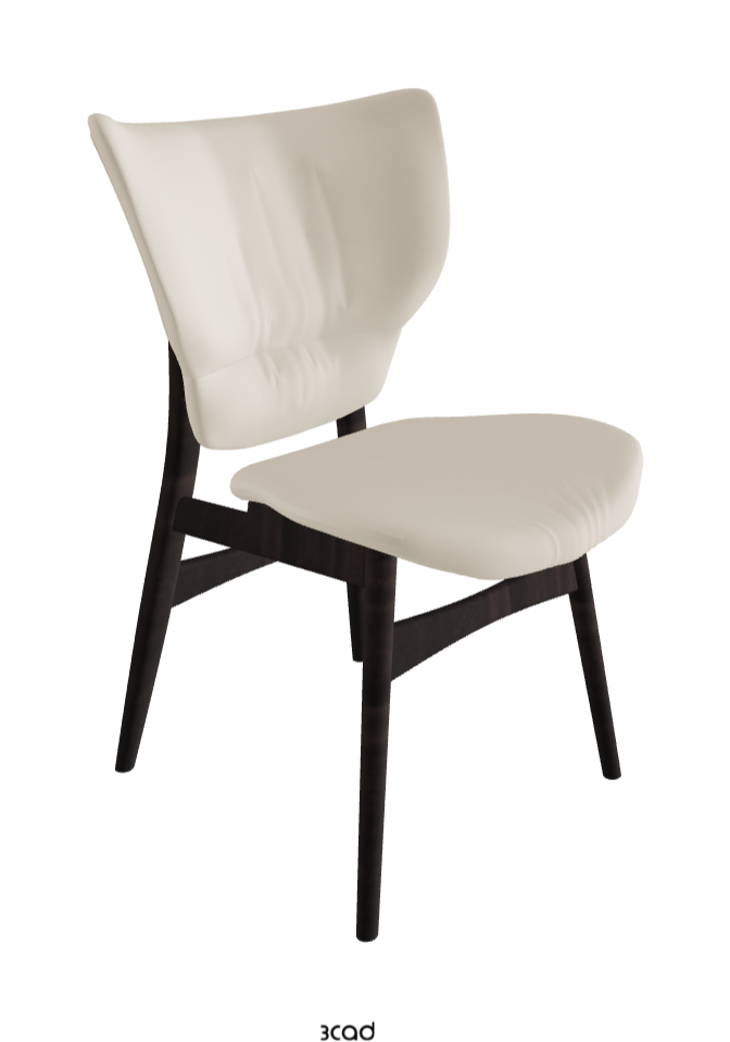Dumbo Dining Chair_Burned Oak Stained Ashwood_Soft Leather_Cashmere