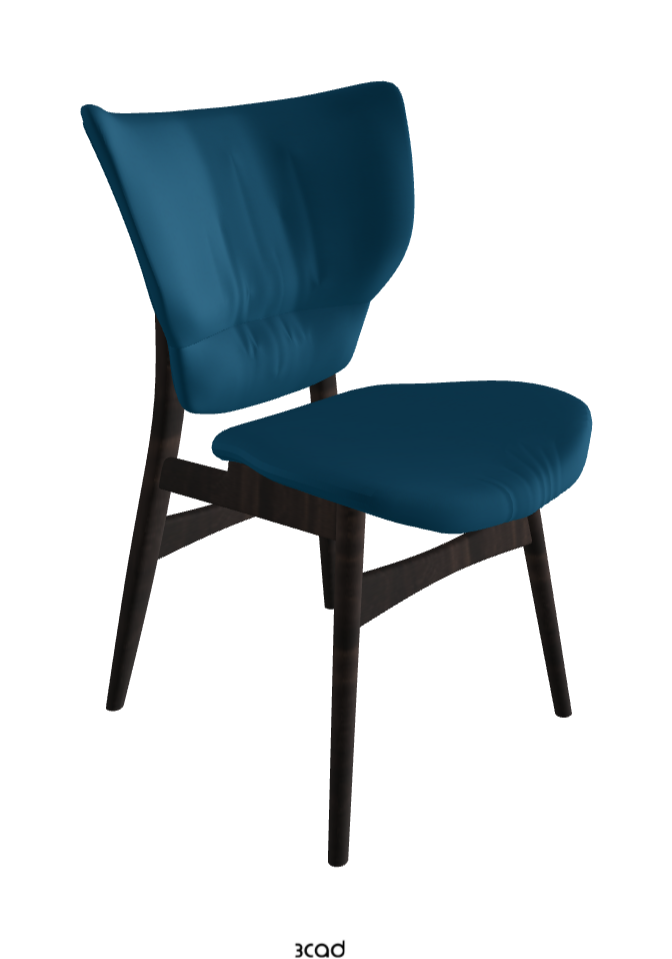 Dumbo Dining Chair_Burned Oak Stained Ashwood_Soft Leather_Capri