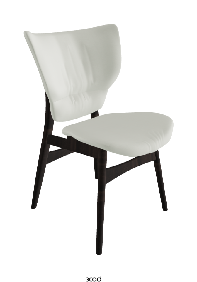 Dumbo Dining Chair_Burned Oak Stained Ashwood_Soft Leather_Artico