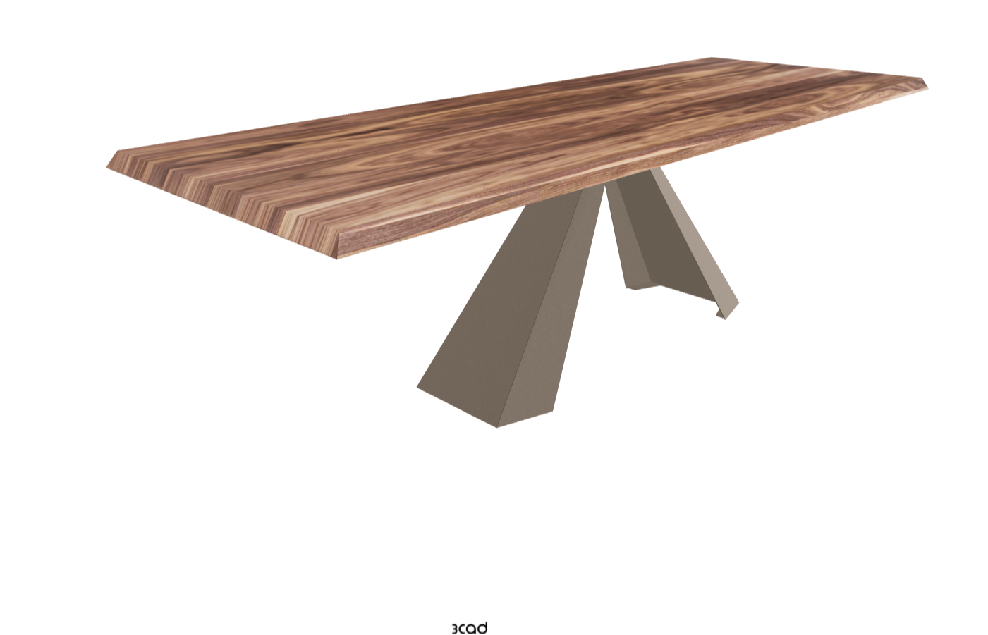 180-257×90×75h_Canaletto Walnut_Titanium Embossed_Extended