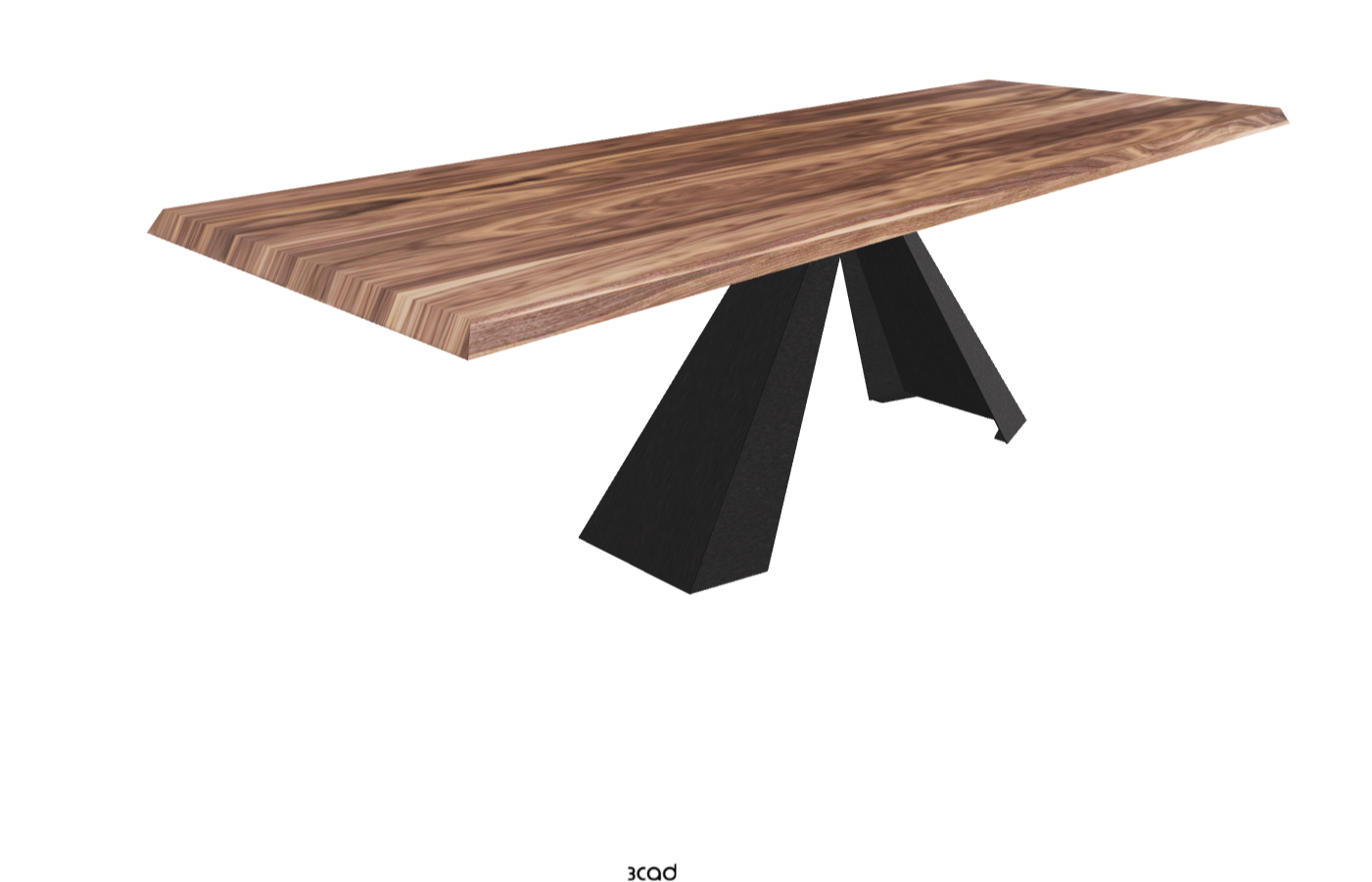 180-257×90×75h_Canaletto Walnut_Black Embossed_Extended