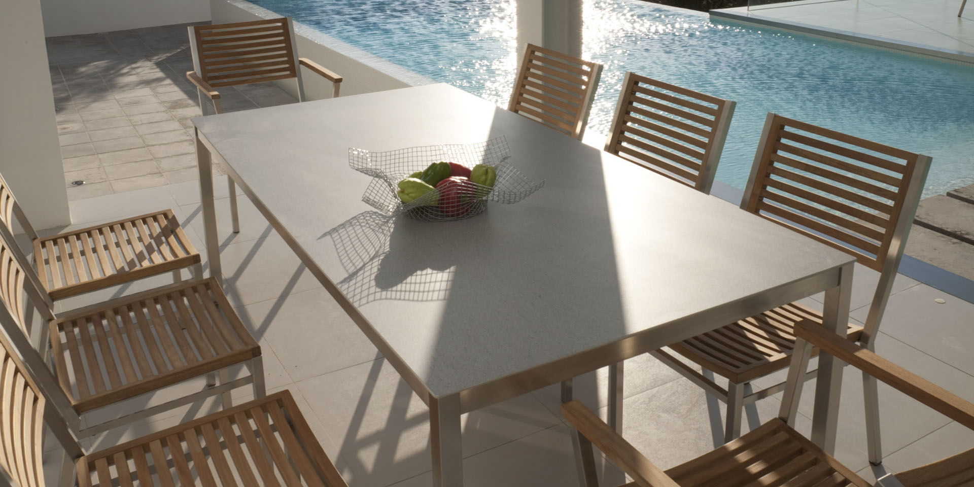 Equinox Dining Table 100 Square - Powder coated