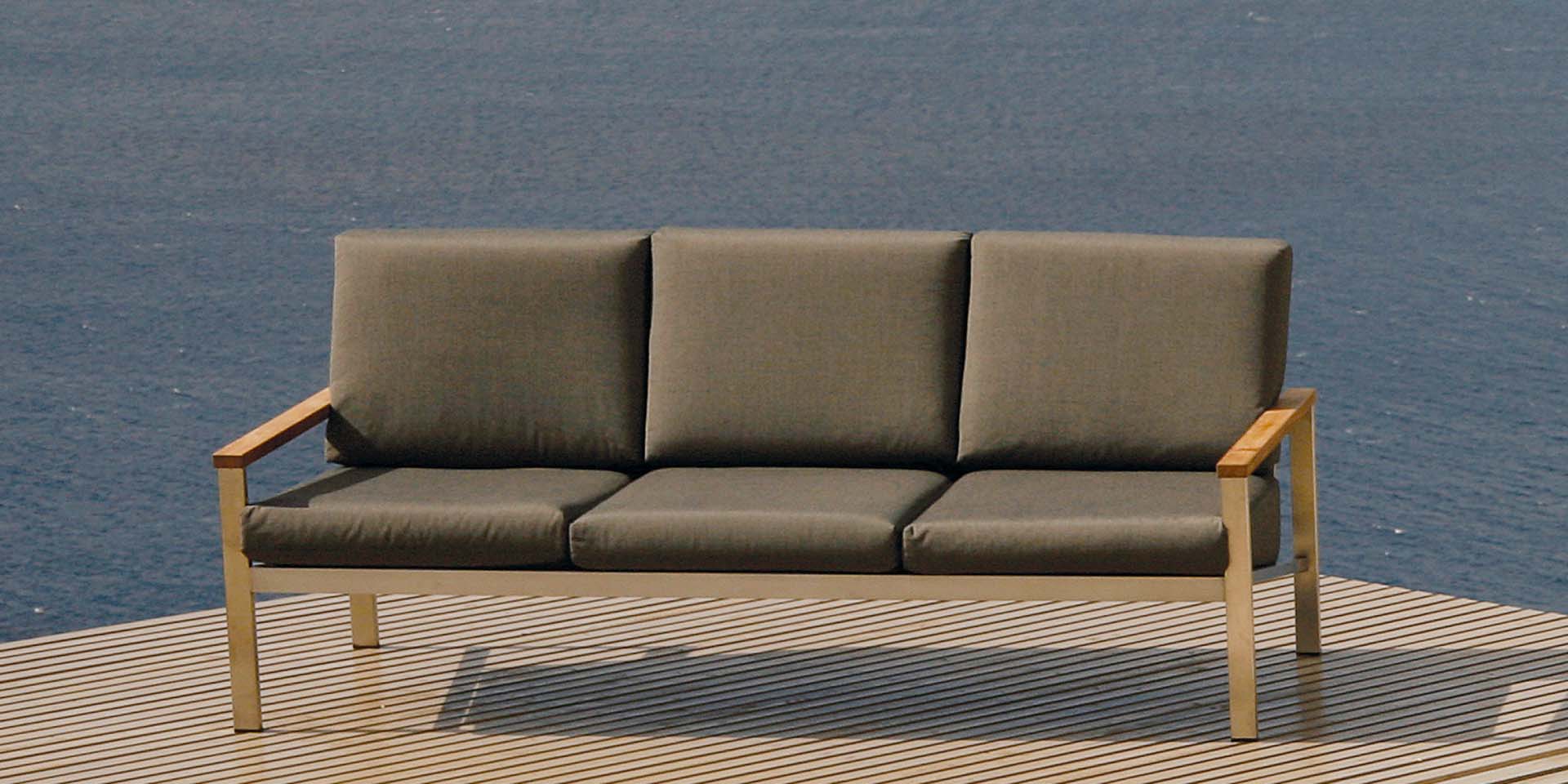 Equinox Occasional Deep Seating Ottoman - Powder coated