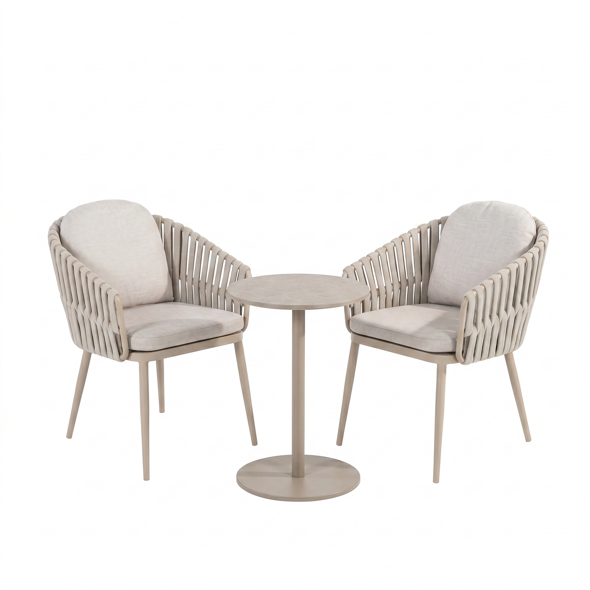 4 Seasons Outdoor Eva 2 Seat CPT60cm Round Ceramic Bistro Table