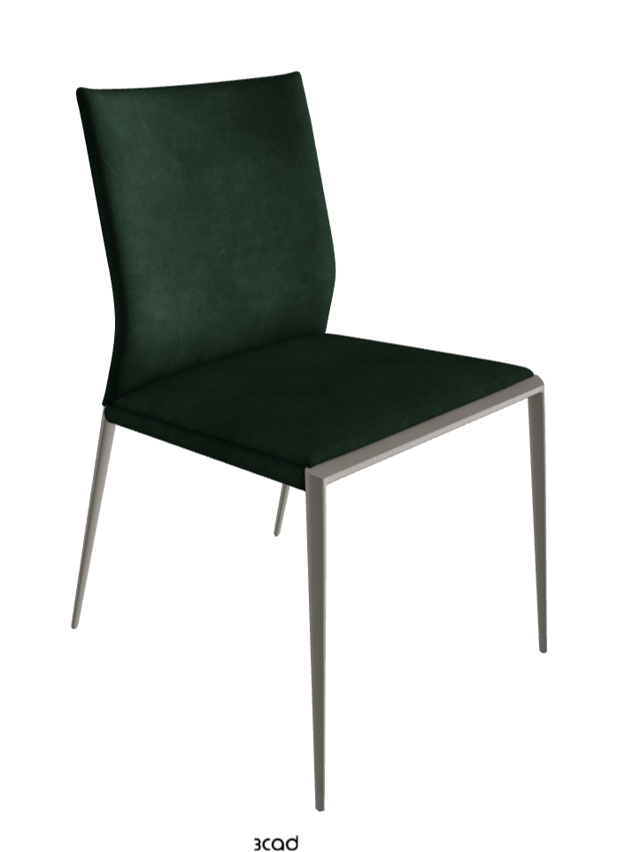 Eva Dining Chair_Titanium Embossed_Micro Nubuk_Musk