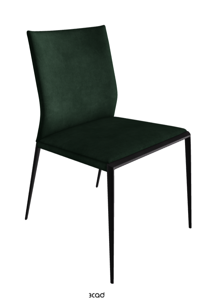Eva Dining Chair_Black Embossed_Micro Nubuk_Musk