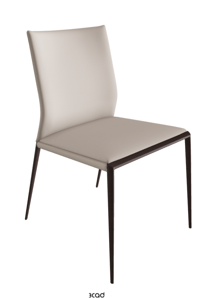Eva Dining Chair_Bronze Embossed_Glove Soft Leather_Dover