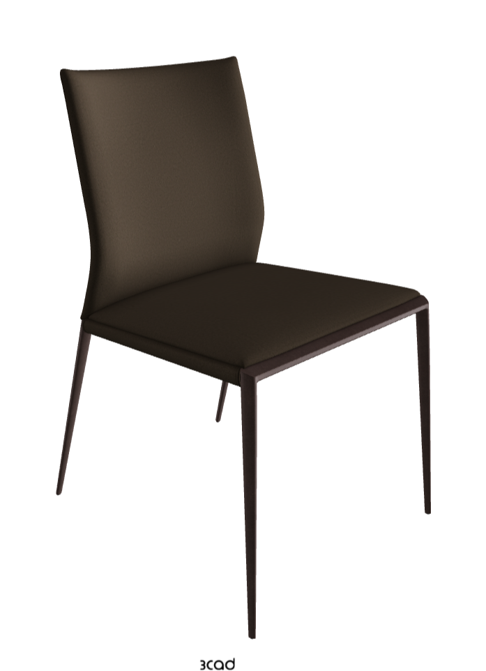 Eva Dining Chair_Bronze Embossed_Glove Soft Leather_Platoon