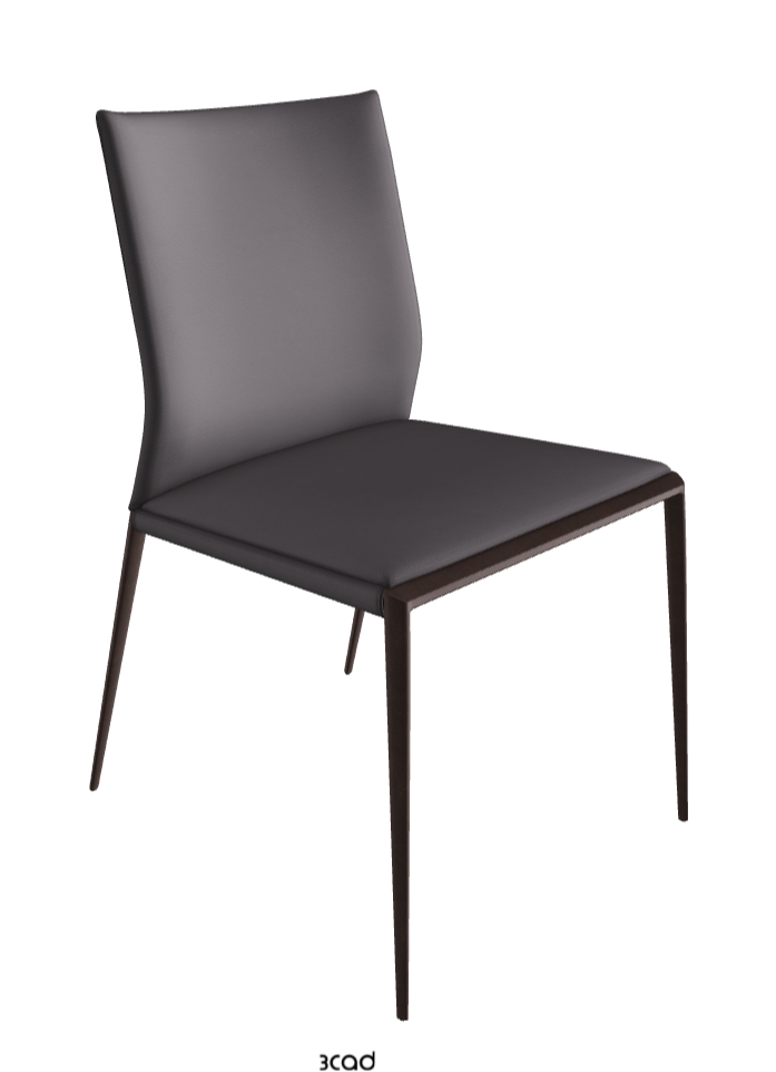 Eva Dining Chair_Bronze Embossed_Synthetic Leather_London