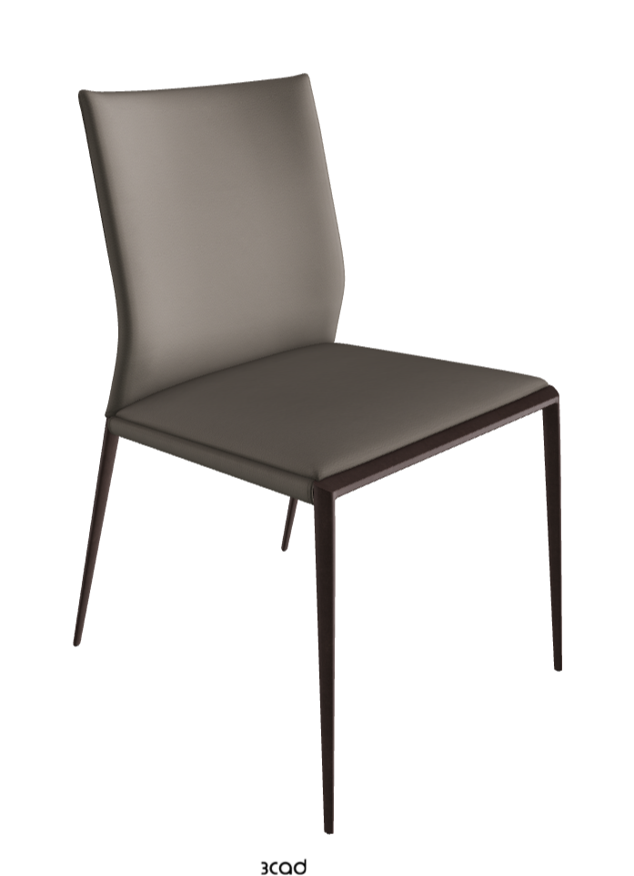 Eva Dining Chair_Bronze Embossed_Synthetic Leather_Argilla