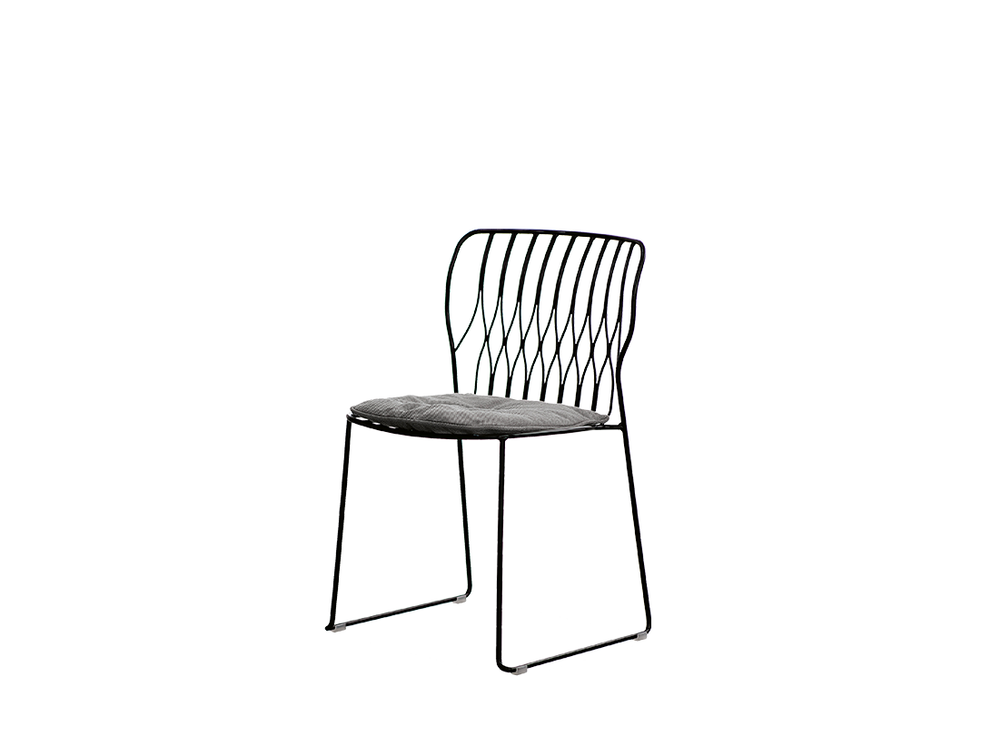 Freak Stackable chair with lacquered metal frame