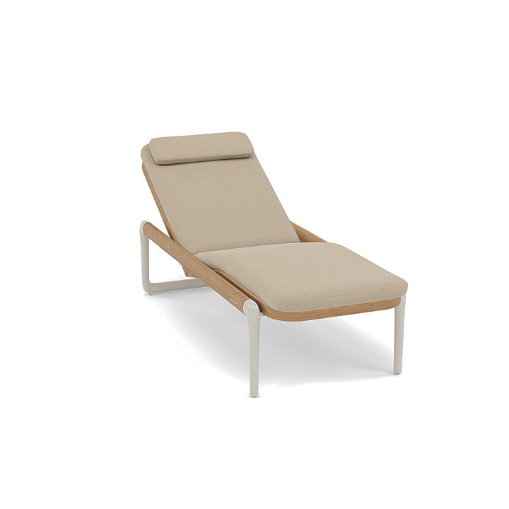 Manutti Flows Sun Lounger – Teak