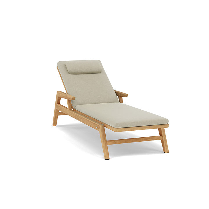 Manutti Sunrise Sun Lounger with armrest