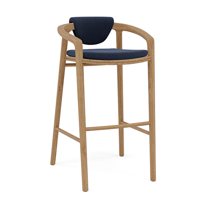 Manutti Solid Barstool With Back