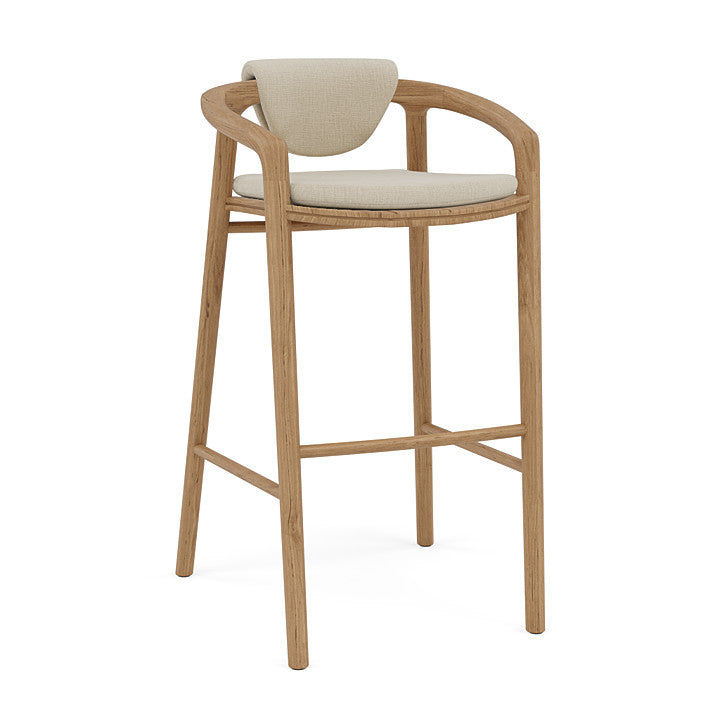 Manutti Solid Barstool With Back