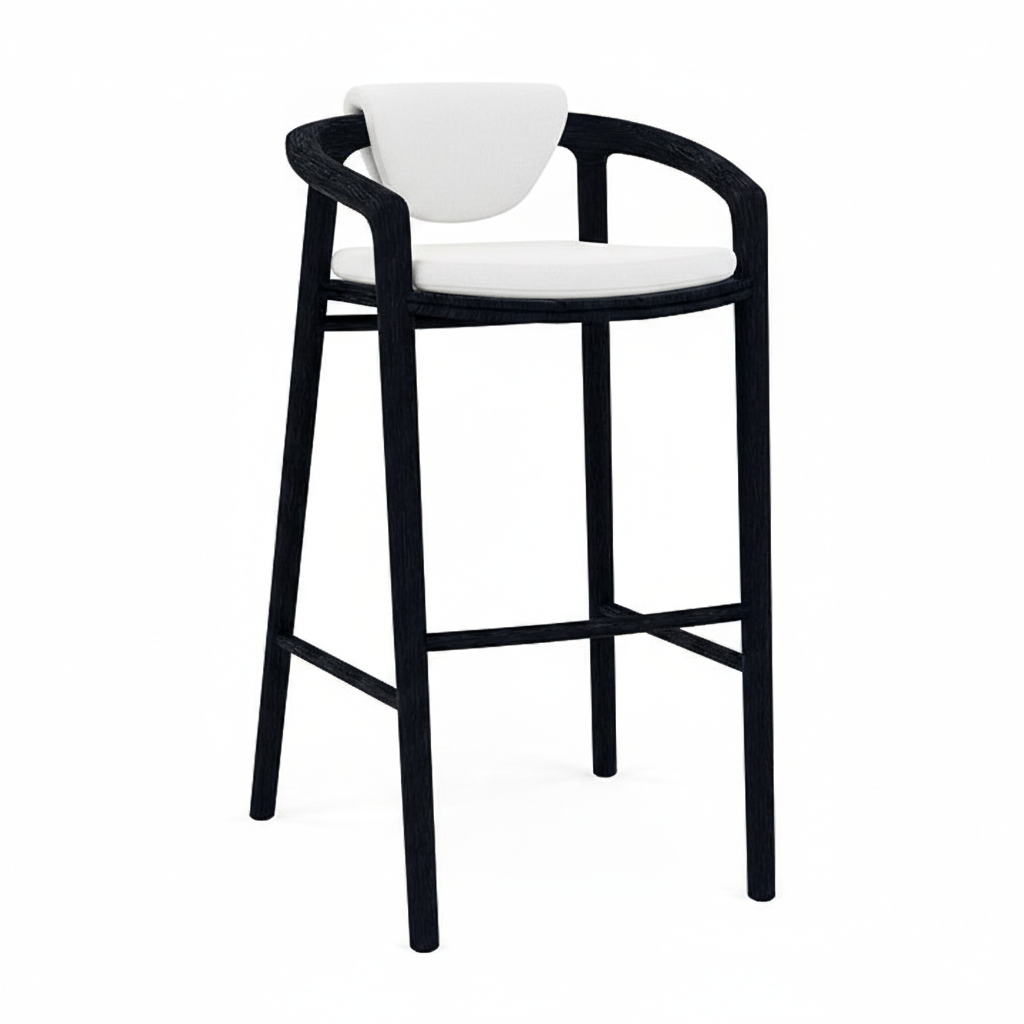 Manutti Solid Barstool With Back