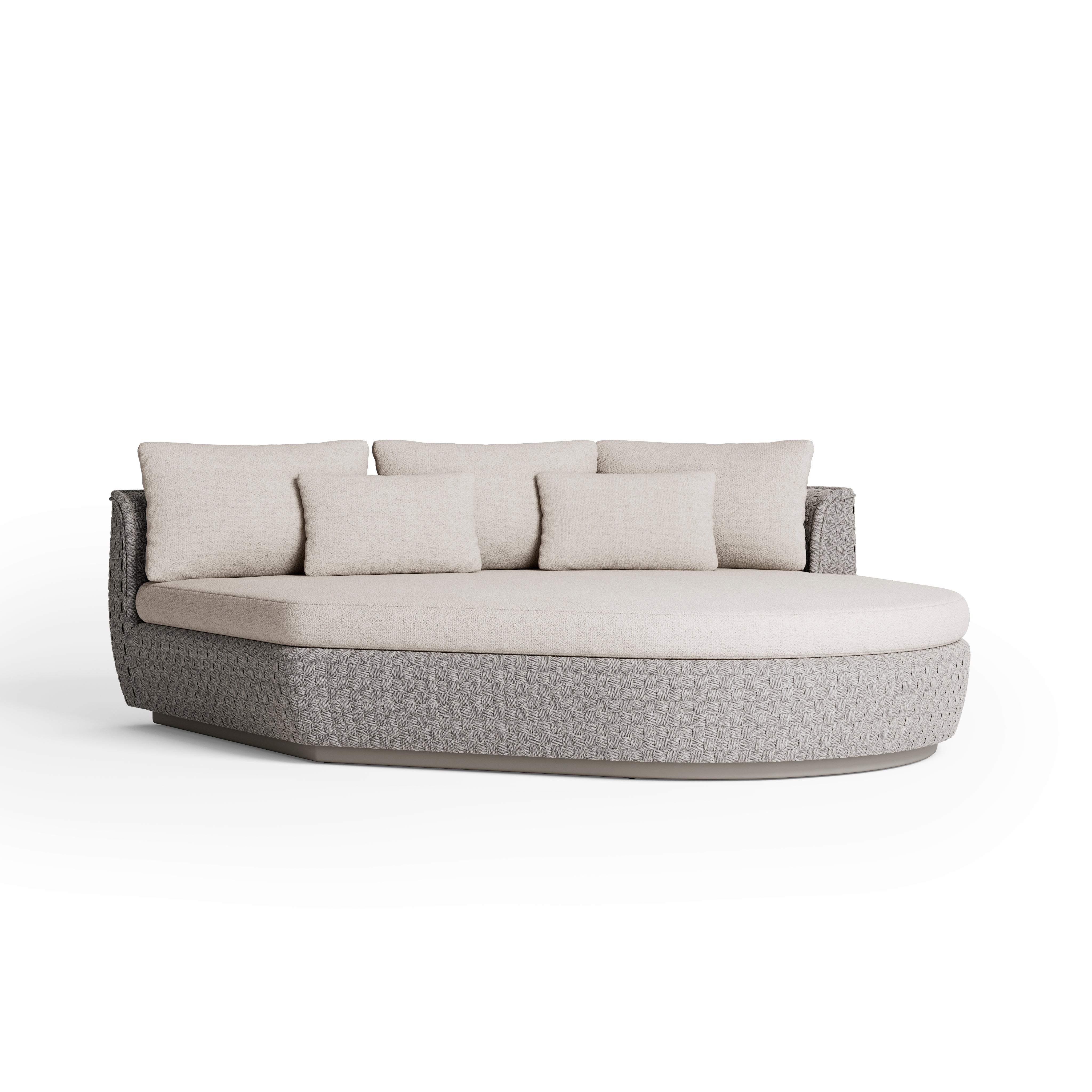 Jardinico Tondo Modular Organic Sofa Island | Left arm