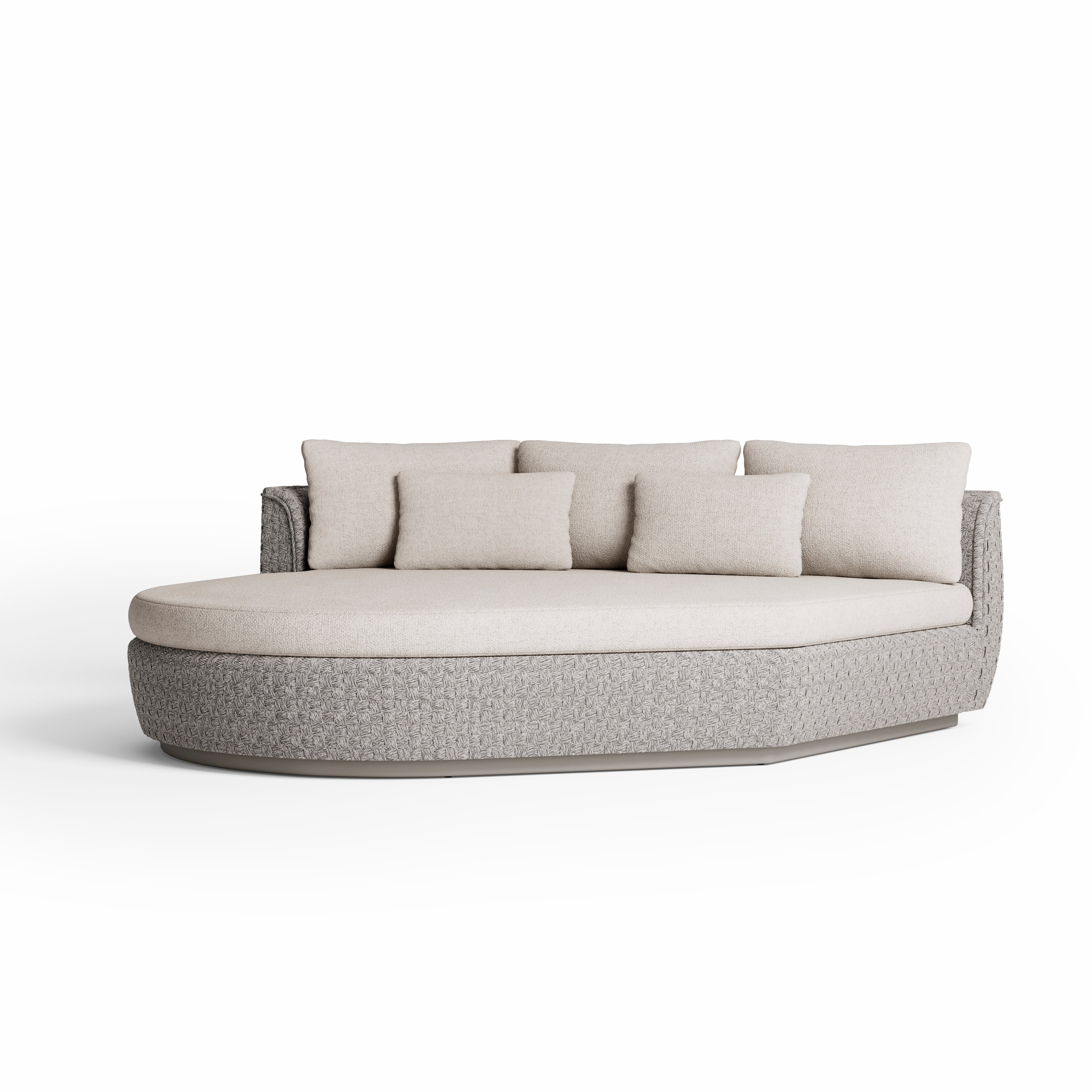 Jardinico Tondo Modular Organic Sofa Island | Right arm