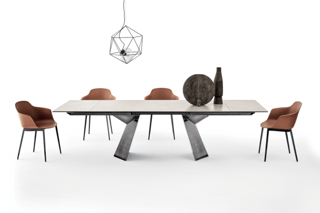 Bontempi Casa Fiandre 20.65 Rectangular Extendible Dining Table