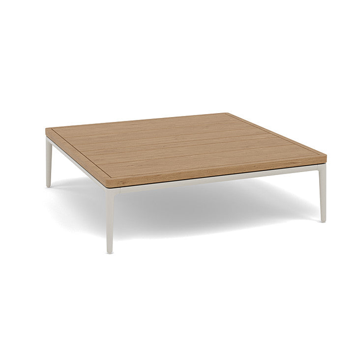 Manutti Zendo Sense Square Coffee Table with 96 cm Width & Depth and 25 cm Height