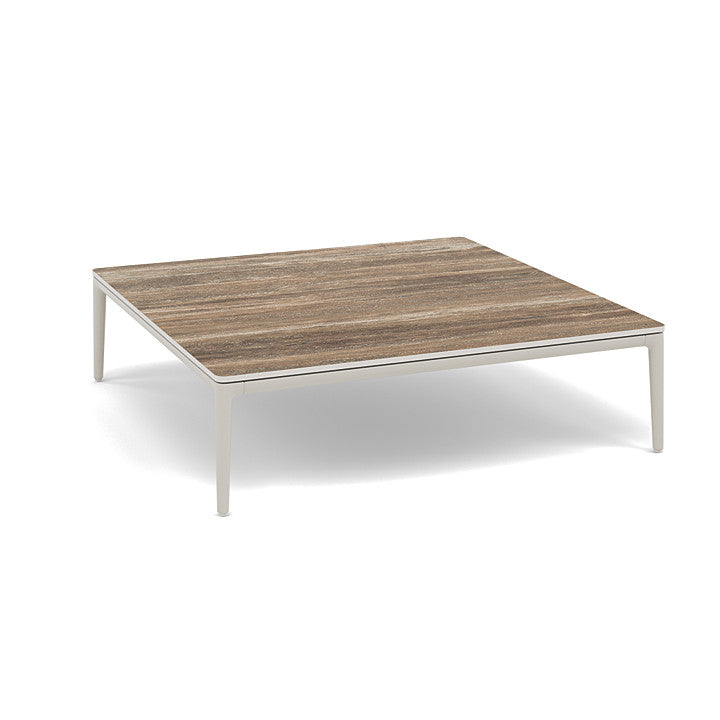 Manutti Zendo Sense Square Coffee Table with 96 cm Width & Depth and 25 cm Height