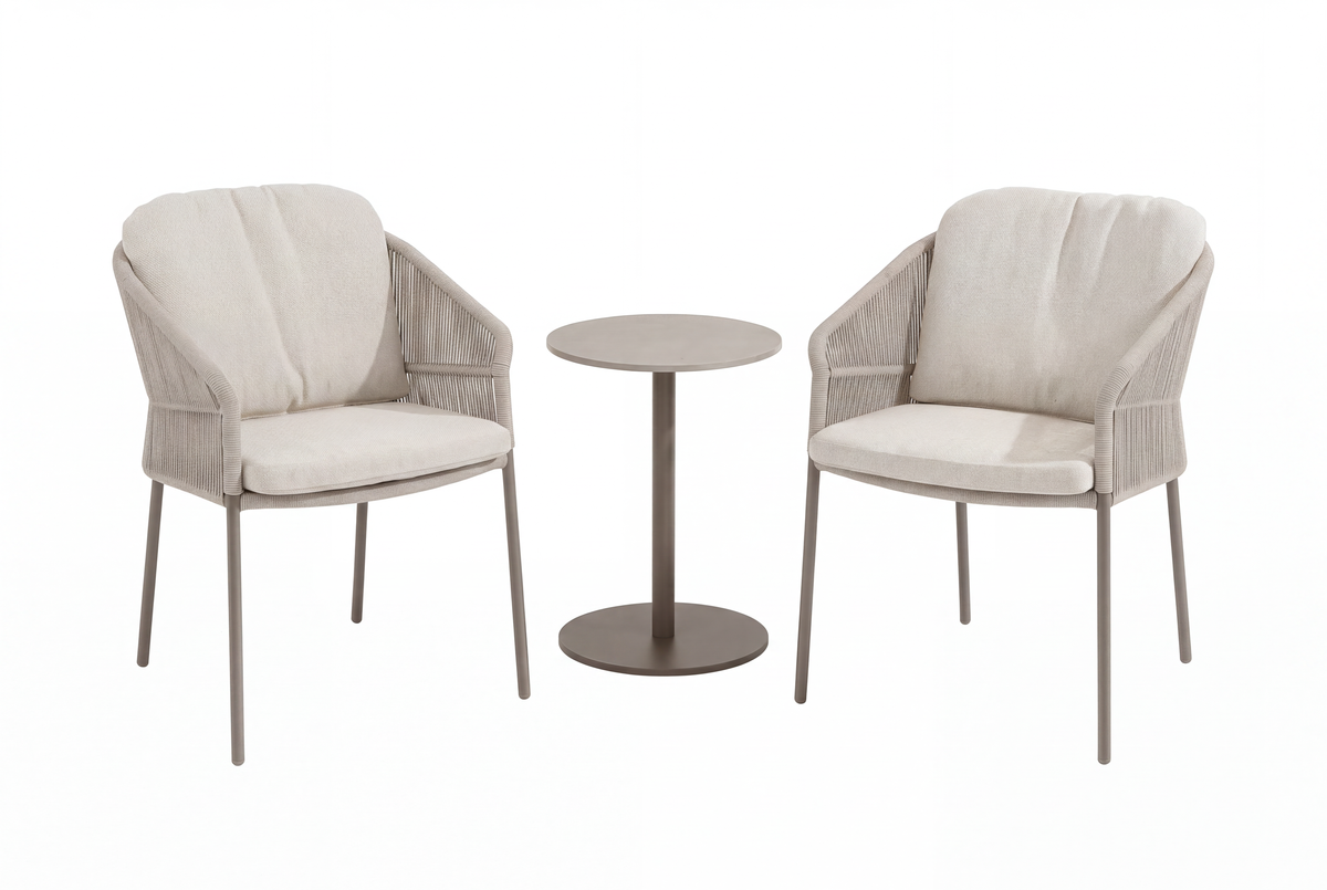 4 Seasons Outdoor Florence 2 Seat CPT60cm Round Ceramic Bistro Table