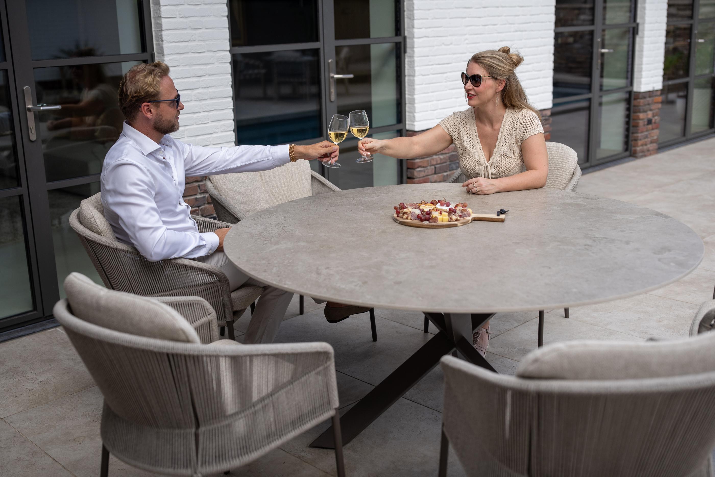 4 Season Outdoor Florence dining set terre with Prado dining table 240 x 105 cm