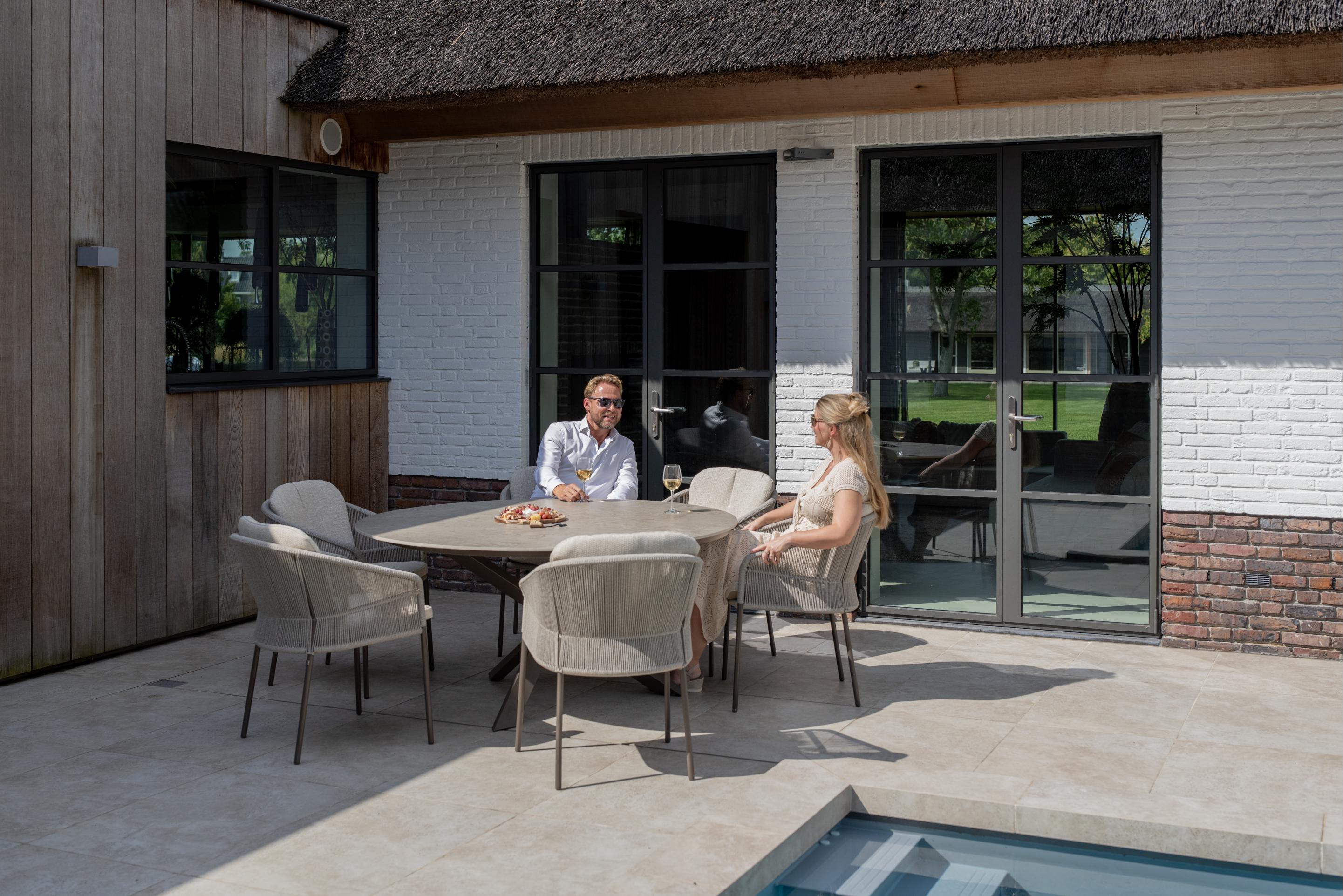 4 Season Outdoor Florence dining set terre with Prado dining table 240 x 105 cm